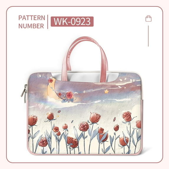 DIY Laptop Bag Laptop Sleeve Case Multi Size 12 13 14 15 17 inch Cartoon Rabbit Bag Computer Hand Bag Messenger Bag Laptop Case (WK-0923,15-15.6 inch)