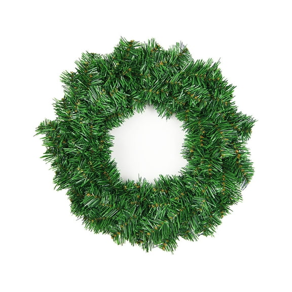 DIY Large Green Wreath Grass Plastic Artificial Christmas Wreaths Faux Plain Wreaths House Door Decorative Thanksgiving Christmas Seasonal Decor for Holiday Party Decoration