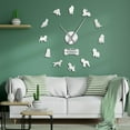 thumbnail image 1 of DIY Large Wall Clock Cocker Spaniel Dog Breed Frameless DIY Giant Wall Clocks Silent Movement Watch Spoodle Lovers Gift(Silver,27inch), 1 of 7