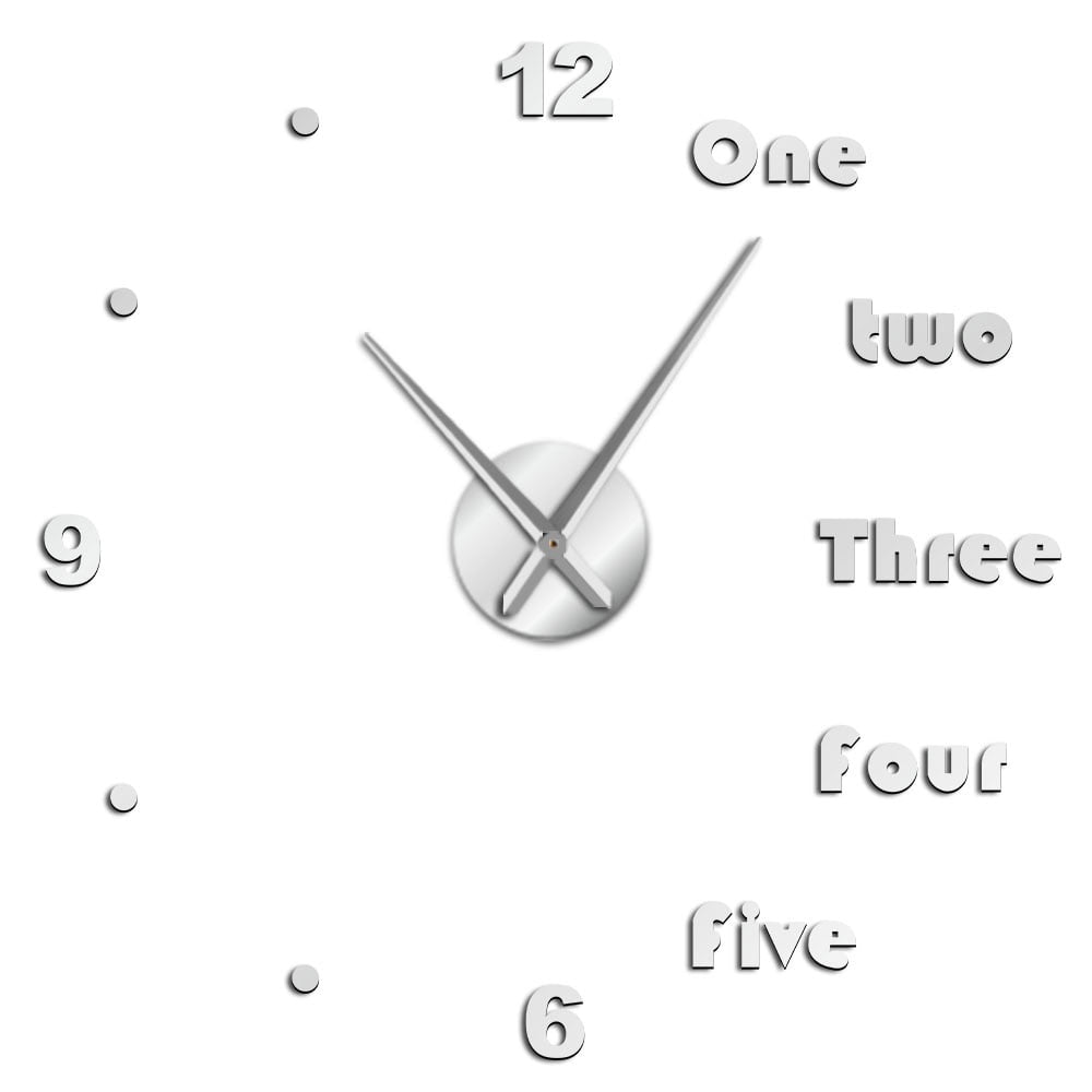 DIY Large Wall Clock Modern Wall Art Home Decor Luxury Interior Design ...