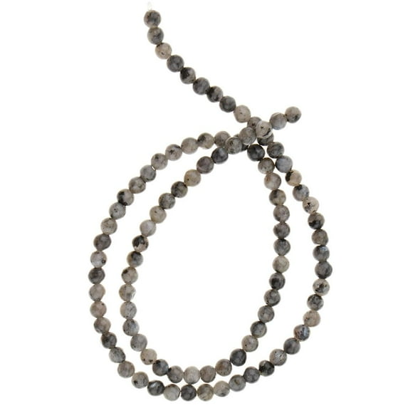DIY Larvikite Labradorite Black Labradorite Gemst Round Loose 4MM