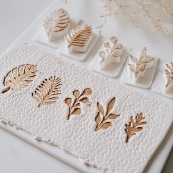DIY Leaf Pressing Mold Set - 5 Durable Molds for Crafting Enthusiasts