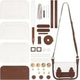 thumbnail image 1 of DIY Leather Crossbody Purse Making Kit Women Handmade Shoulder Bag Making Set Fashion Messenger Bag Handbag Sewing Accessories Kit Personalized Handicraft Kit Birthday Christmas Gift White, 1 of 5