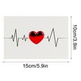 thumbnail image 1 of DIY Leather Love 3D Greeting Card Heartbeat Valentine's Day Card Blank Inside for Personal Message Mother's Day Birthday Gift Romantic Handmade Craft Personalized Present, 1 of 5