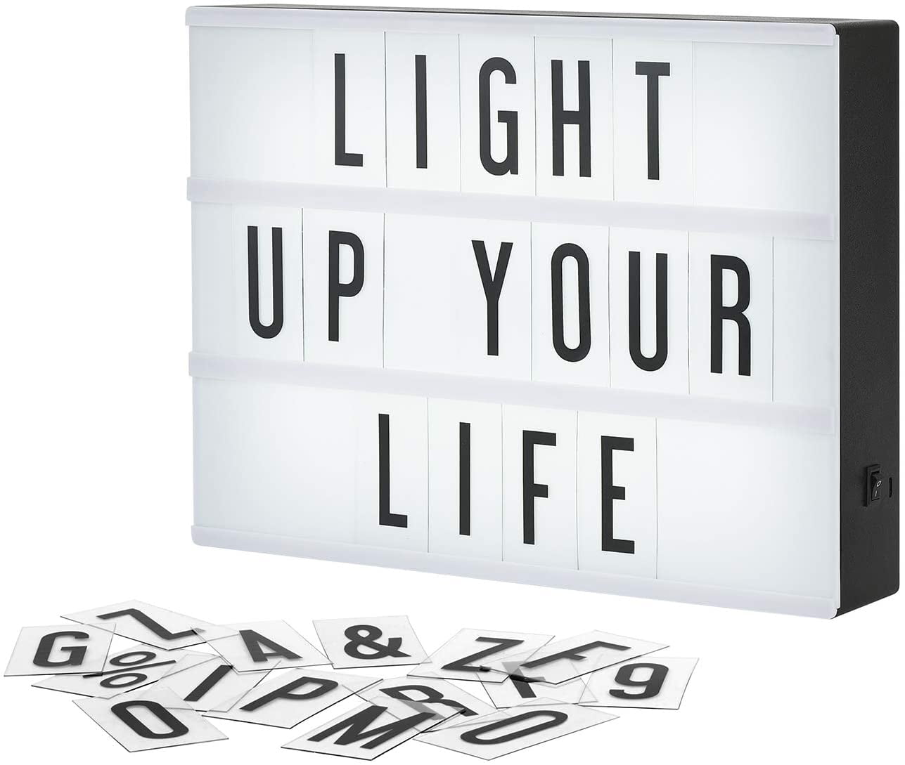 Cinema lightbox sign. Illuminated light box billboard panels or