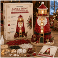thumbnail image 1 of DIY Lighted Christmas Character Sea Glass‑Style Lighthouse Kit Collection | LED Lights & Step‑by‑Step Guide Included, 5 Festive Themed Styles for Holiday Home Display, 1 of 5