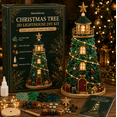 thumbnail image 1 of DIY Lighted Christmas Character Sea Glass‑Style Lighthouse Kit Collection | LED Lights & Step‑by‑Step Guide Included, Freestanding Glowing Xmas Table Decoration DIY Project, 1 of 5