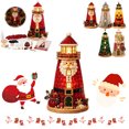 thumbnail image 1 of DIY Lighted Glass-Chrismas Style Lighthouse Kit, LED Craft Project with Translucent Pieces for Tabletop Display & Coastal Decor, 1 of 8