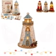 thumbnail image 1 of DIY Lighted Glass-Style Lighthouse Kit, LED Craft Project with Translucent Pieces for Tabletop Display & Coastal Decor, 1 of 5