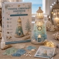 thumbnail image 1 of DIY Lighted Sea Glass‑Style Lighthouse Kit Collection, Hand‑Made LED Light‑Up Craft Kit, Complete Supplies for Seasonal Tabletop Home Decoration, 1 of 6