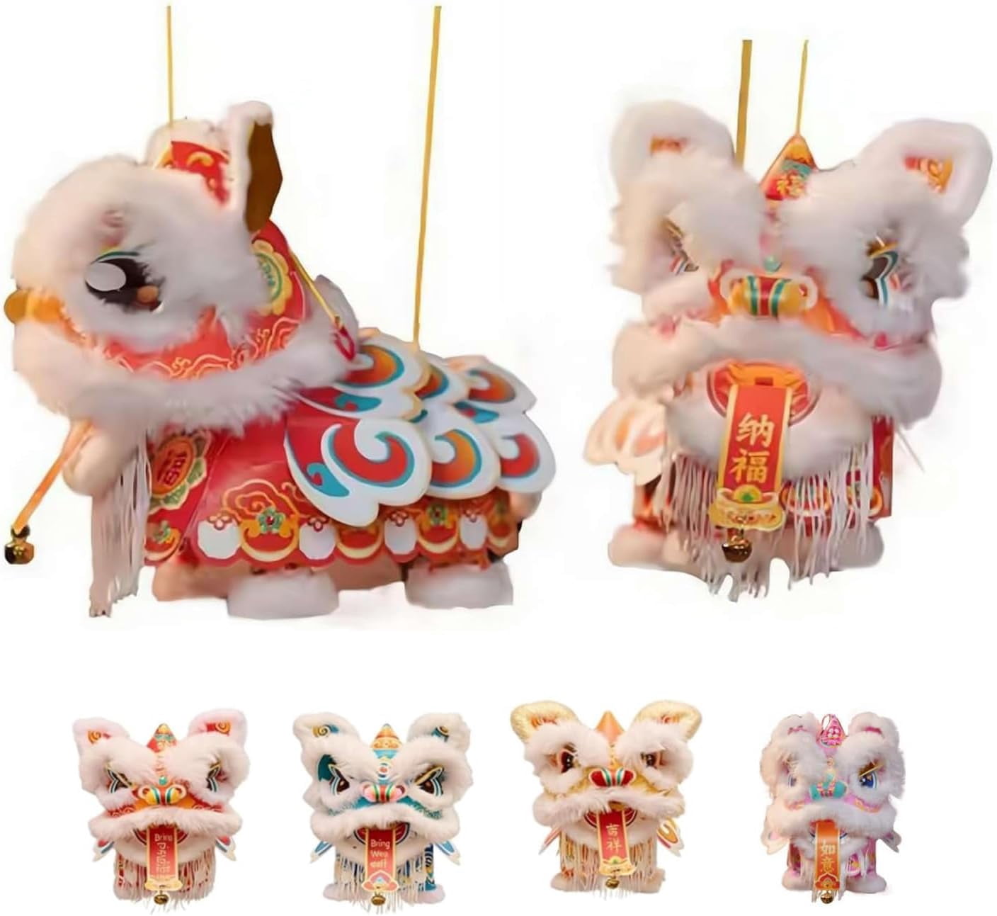 DIY Lion Dance Lantern Craft Kit – Chinese New Year String Puppet ...