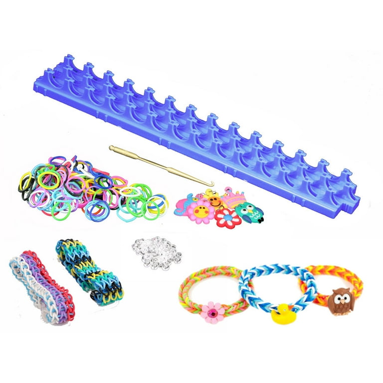 DIY Loom Band Bracelet Making Kit 600 Rubber Bands, 25 S Hooks