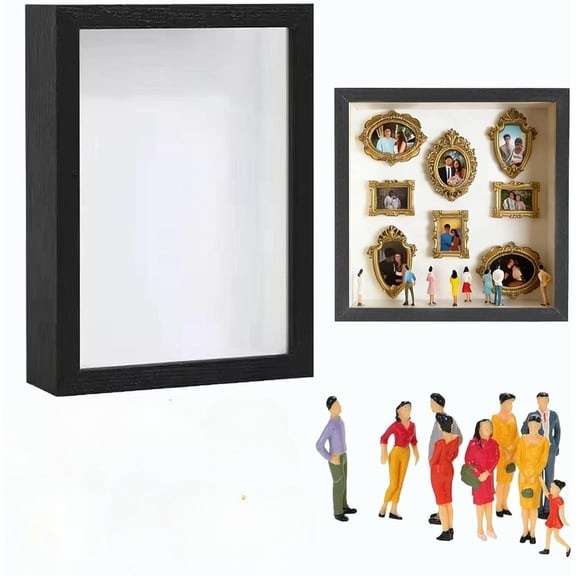 DIY Luminous Shadow Box Frame, Creative 3D Silhouette Memory Display Case with LED Light, Personalized Keepsake Gift for Birthday & Anniversary