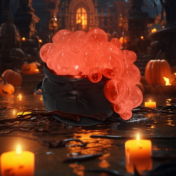 DIY Luminous Witch Jar Pot Set Halloween Decoration for Home Indoor Party, Includes Cotton Balls Light Strip and Hot Melt Glue