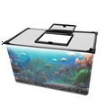 thumbnail image 1 of DIY Magnetic Aquarium Lid Fish Tank Hood Top Cover Anti-Jumping Net Mesh to Protect Jumping Out of Tan, 1 of 7