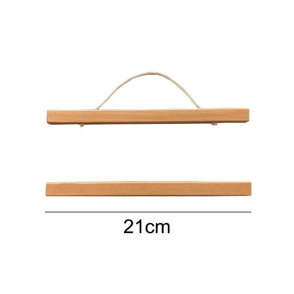 DIY Teak Wooden Photo Picture Frame Wall Poster Scroll