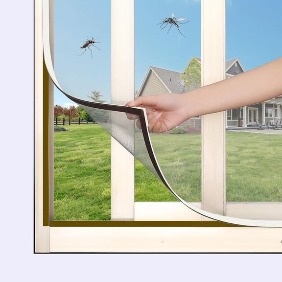 DIY Magnetic Window Screen with Adjustable Size