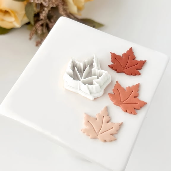 DIY Maple Leaf Soft Clay Earring Mold - Perfect for Handmade Jewelry Crafting