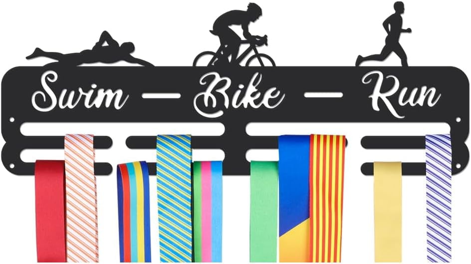 DIY Medals Hanger Display Holder Rack Triathlon Theme Medals Display ...