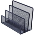 thumbnail image 1 of DIY Metal Mesh Letter Paper Tray File Rack Metal Mesh Magazine Rack Desk Sorter File Rack Shelf 3 Tier Storage Organizer, 1 of 8