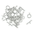 thumbnail image 1 of DIY Metal Round Silver Toggle Clasp, 16 Piece, 1 of 2