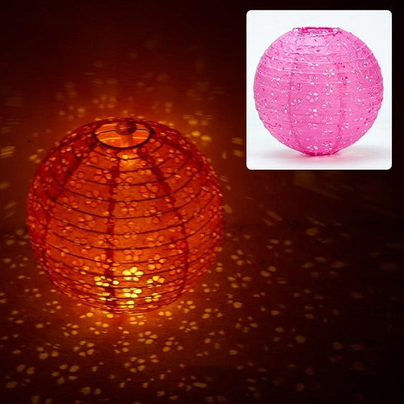 DIY Mid-Autumn Festival Portable LED Lantern Paper Lantern Hollow Lantern Decor