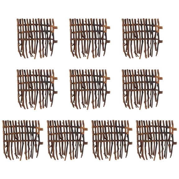 DIY Mini Corral Model for Animal Figurines, Farm 10pcs Style C