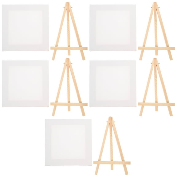 DIY Mini Easel Table for Kids Ornament Display Stand Shelves Oil Painting Tools Picture