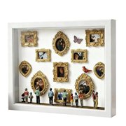 DIY Mini Museum Miniature Memory For Moments Therapeutic Craft With Gold Figurines