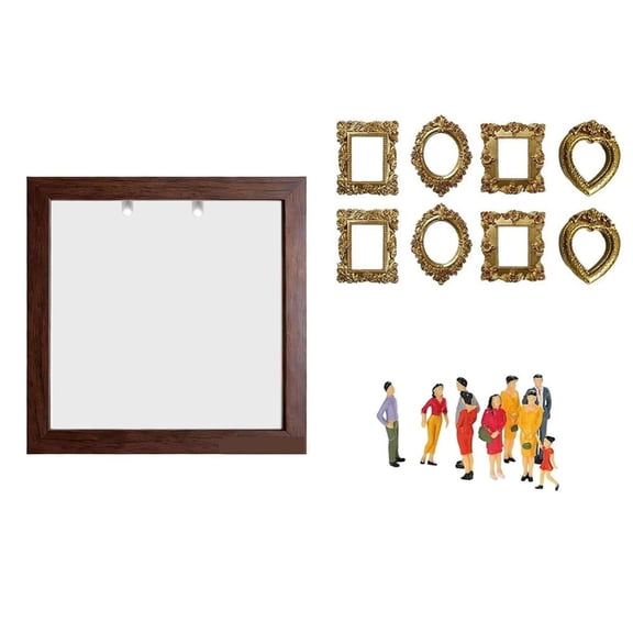 DIY Mini Museum Shadow Box Kit with Lights, 25cm Resin Memory Craft with Figurines, Therapeutic Hobby, Home Decor, Unique Gift for Adults