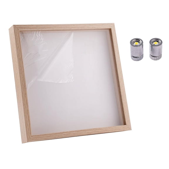 Pekkaxy DIY Mini Museum Silhouette Box, 9.84 in x 9.84 in, Preserve Your Cherished Memories in a Custom Display, Create a Personalized Keepsake for Weddings and Anniversaries