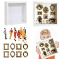 thumbnail image 1 of DIY Mini Museum Silhouette Box – Celebrate Your Unique Memories in Style, Mini Museum Display Kit with Figurines, Creative Personalized Memory Shadow Box Picture Frame (White), 1 of 5