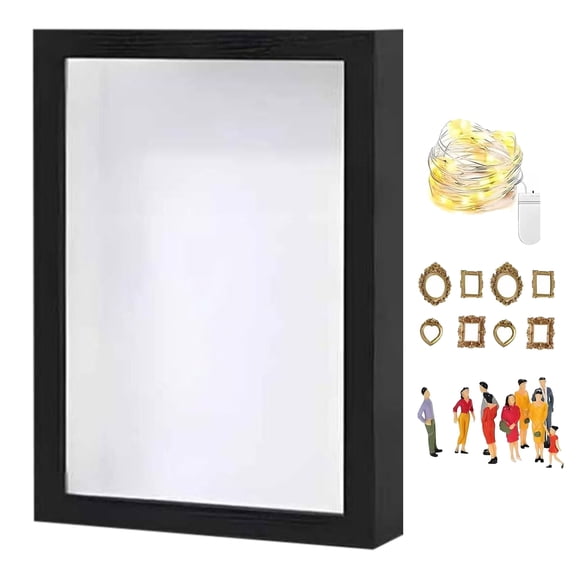 DIY Mini Museum Silhouette Box, Celebrate Your Unique Memories in Style, Shadow Box Frame Kit, Personalized DIY Photo Family Memory Display Case Frame Silhouette Box