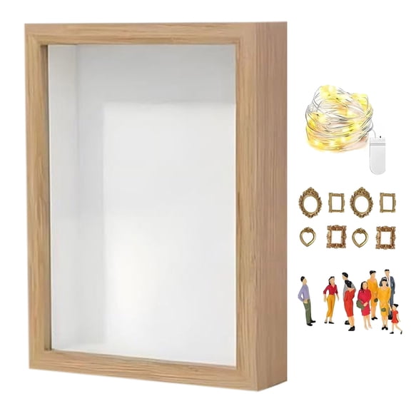 DIY Mini Museum Silhouette Box, Celebrate Your Unique Memories in Style, Shadow Box Frame Kit, Personalized DIY Photo Family Memory Display Case Frame Silhouette Box