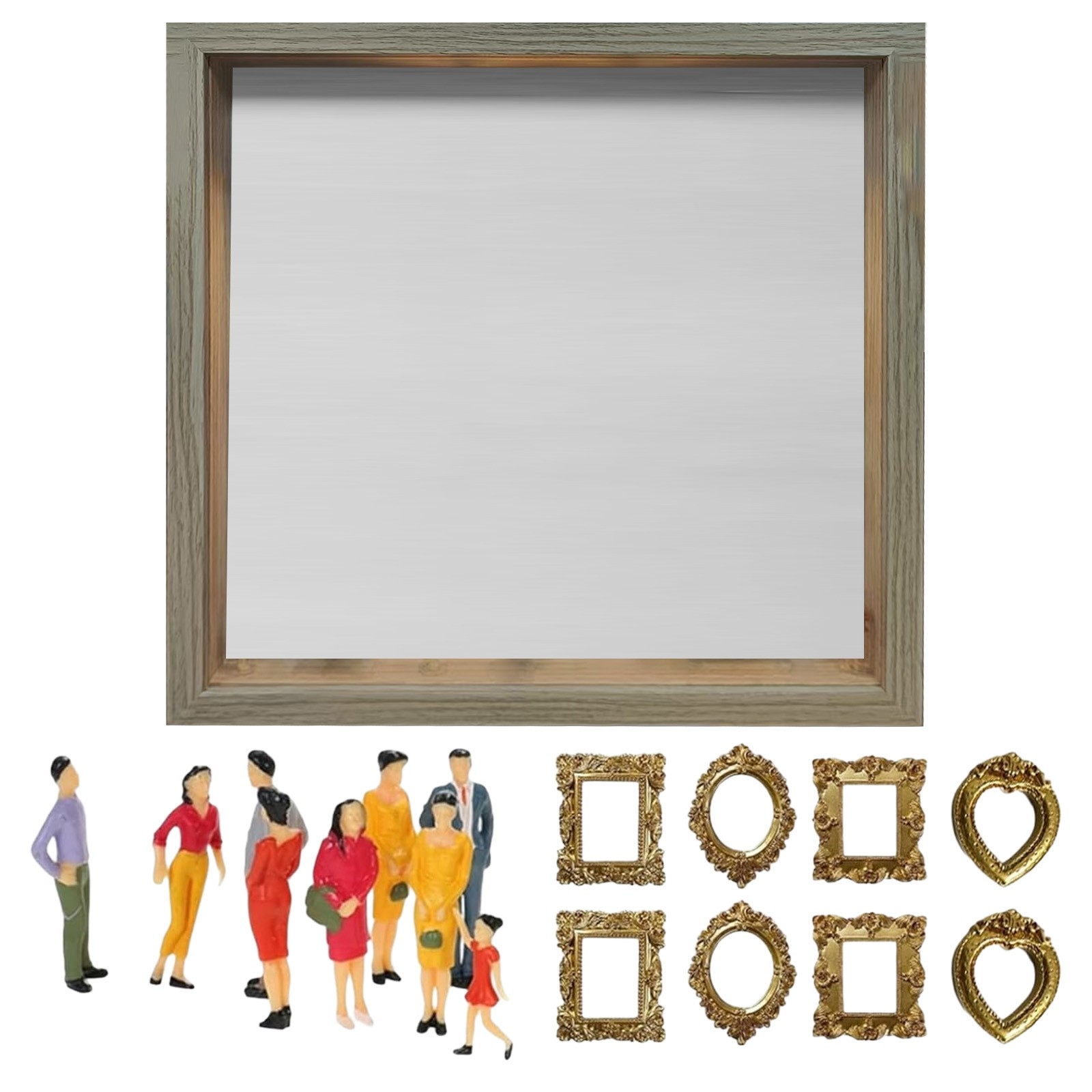 DIY Mini Museum Silhouette Box, Miniature Figurine Set, Diy Shadow Box ...