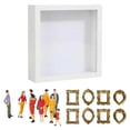 thumbnail image 1 of DIY Mini Museum Silhouette Shadow Box Frame Kit – Personalized Memory Display with Mini Figurines, Custom Photo Shadow Box for Home Décor & Meaningful Gifts (White), 1 of 5