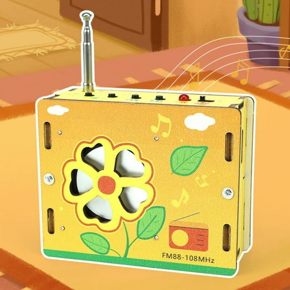 DIY Mini Radio Kit | Electronics Learning Set | Problem-Solving Hands-On Assembly | Durable Components | Compact Size 90mm x 35mm x 73mm | Science Technology Gift