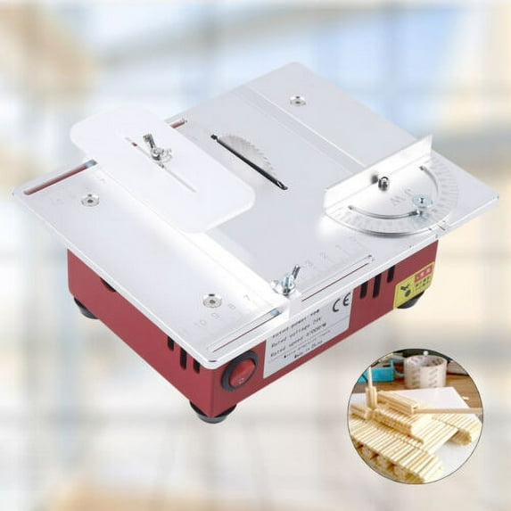 DIY Mini Sliding Table Saw Household Woodworking Hobby Model Cutting Bench Saw