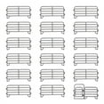 thumbnail image 1 of DIY Miniature Corral Fencing Kit Plastic Fence Model for Animal Figurines, Farm Ranch DIY Accessories - 18pcs Style A, 1 of 5