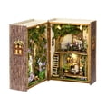 thumbnail image 1 of DIY Miniature Dollhouse Kit,Mini 3D Wooden Room Craft Model with LED Lighting,Creative House Furniture Kit,Birthday Gift, 1 of 15