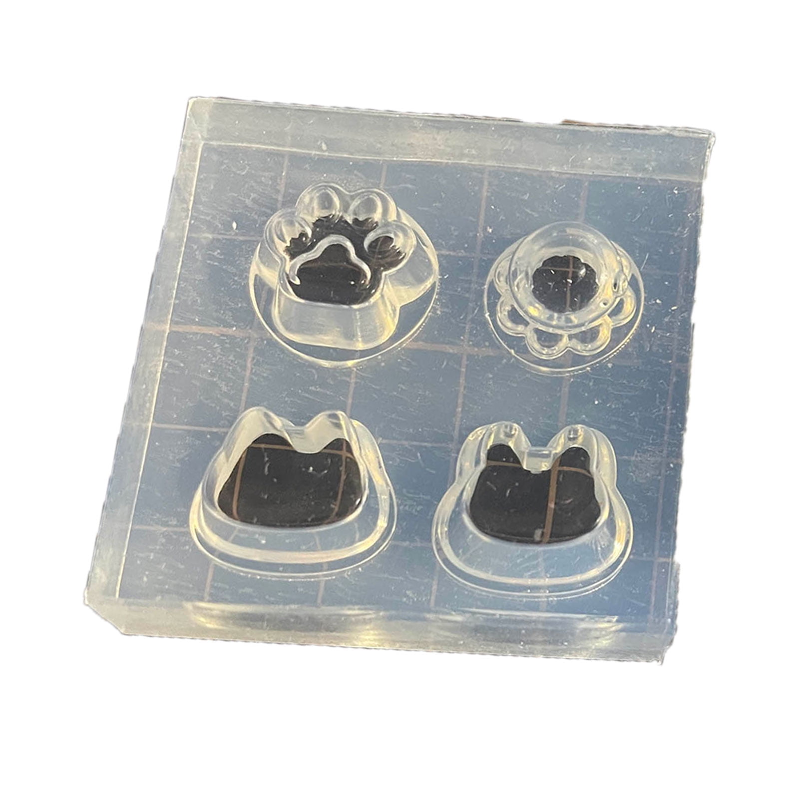 DIY Miniature Food Cute Cat Rabbit Octopus Cat Claw Silicone Mold Fun ...