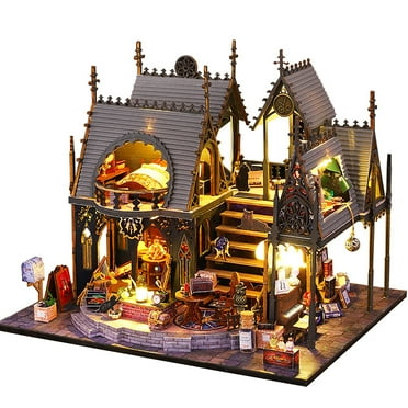 DIY Miniature House Kits DIY Miniature Dollhouse Kit With Furniture Kits 1:24 Scale Creative DIY Crafts For Adults Teen Christmas Birthday Gifts Time