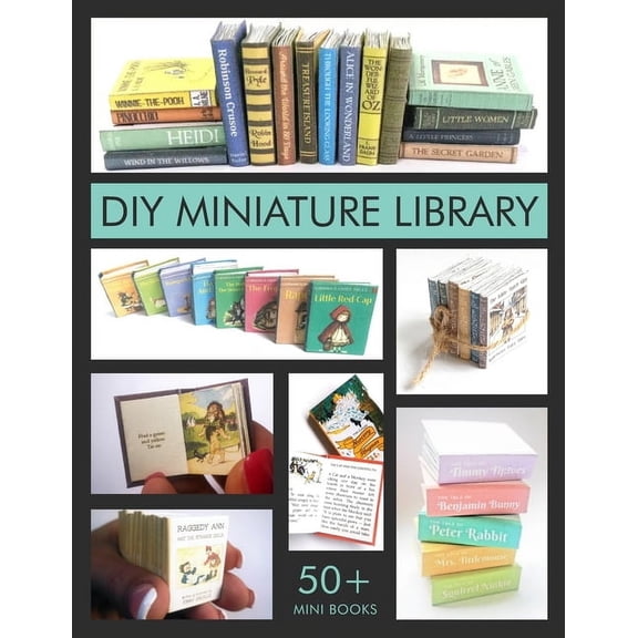DIY Miniature Library, (Paperback)