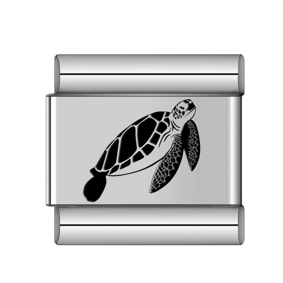 DIY Modular Bracelets Women Men Trendy Tortoise Turtle Italian Charm Link Fit 9mm Stainless Steel Making Jewelry