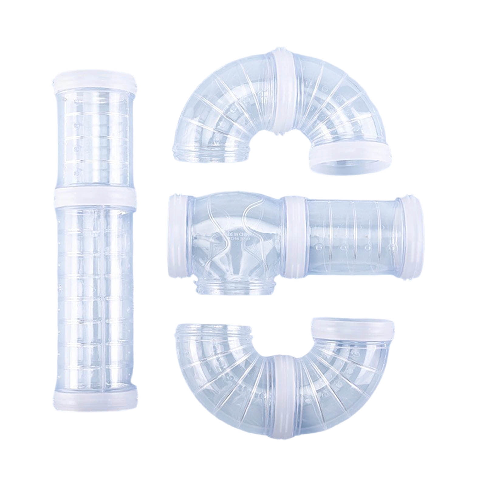 Image showcasing DIY Modular Hamster Cage Tube Maze Habitat with Interconnecting Plates ...