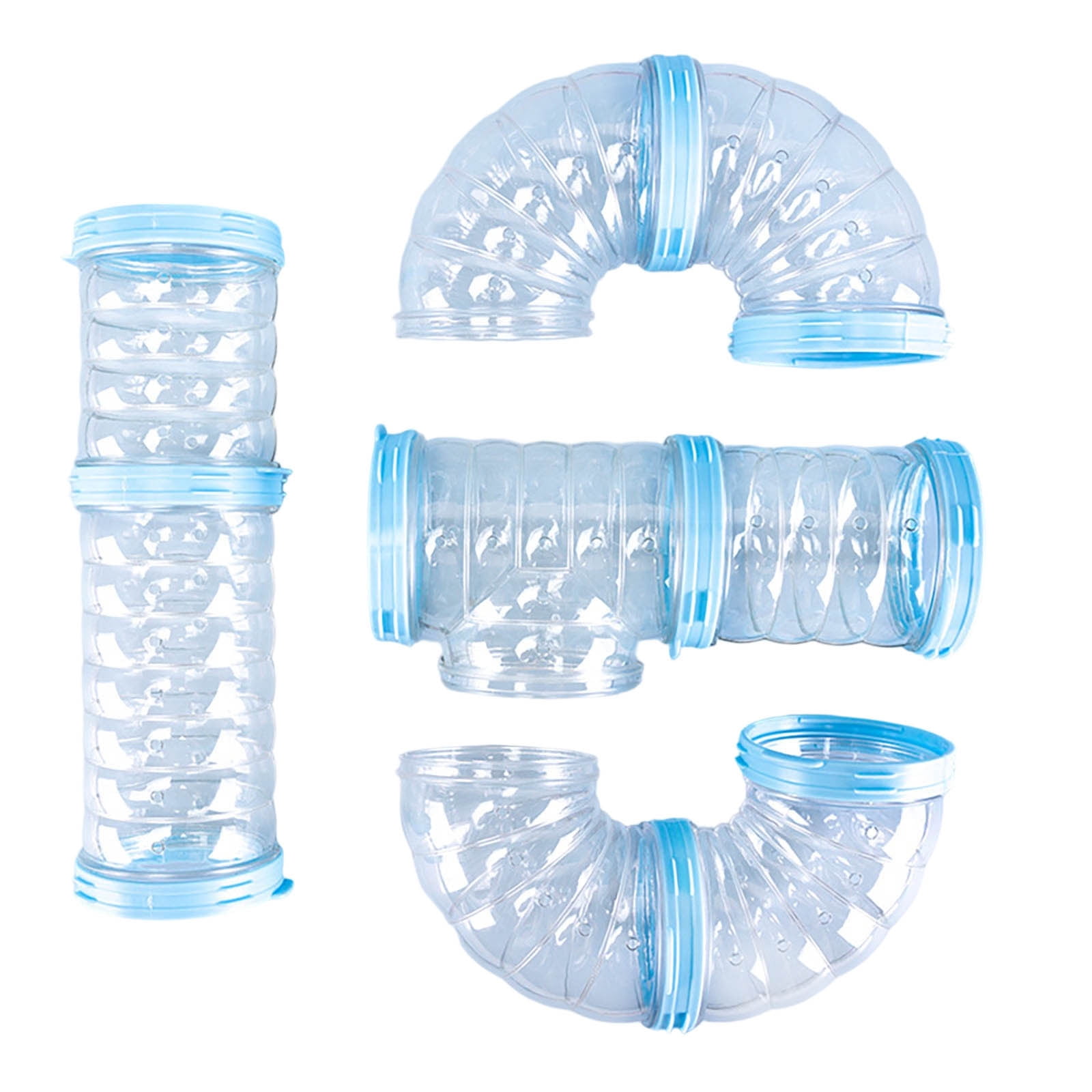 Image showcasing DIY Modular Hamster Cage Tube Maze Habitat with Interconnecting Plates ...