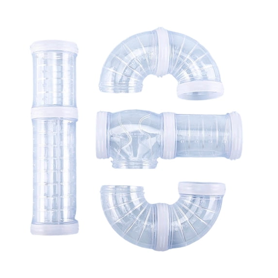View of DIY Modular Hamster Cage Tube Maze System with Interconnecting Plates ...