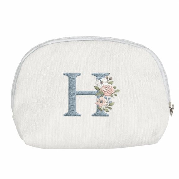 DIY Monogram Canvas Pouch Embroidery Craft Kit Makes 1
