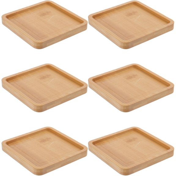 DIY Mosaic Coaster Base, 6PCS 3x3IN Round Smooth Tray for Craft Projects