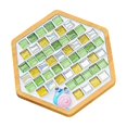 thumbnail image 1 of DIY Mosaic Craft Kits, Mosaic Tiles Coaster Kit, Make Your Own Mosaic Project Handmade Craft Set with Tile Pieces Hexagon Bamboo Coaster Base All Tools for Decoration and Gift, 1 of 7